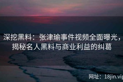 深挖黑料：张津瑜事件视频全面曝光，揭秘名人黑料与商业利益的纠葛