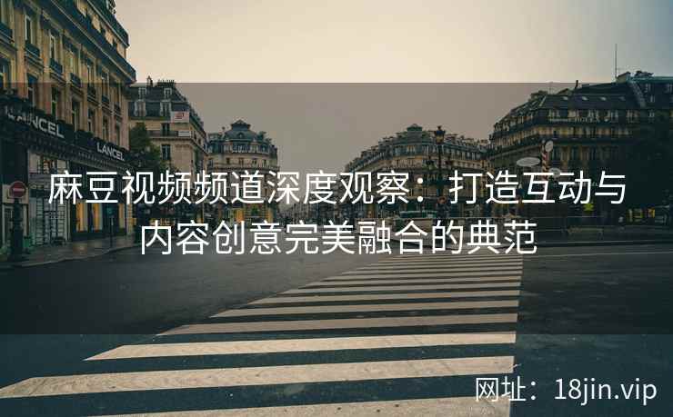 麻豆视频频道深度观察：打造互动与内容创意完美融合的典范